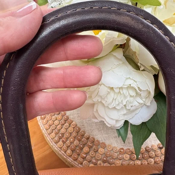 Coach rogue 1941 exotic butterscotch tan purse handbag satchel leather fair - Picture 5 of 15